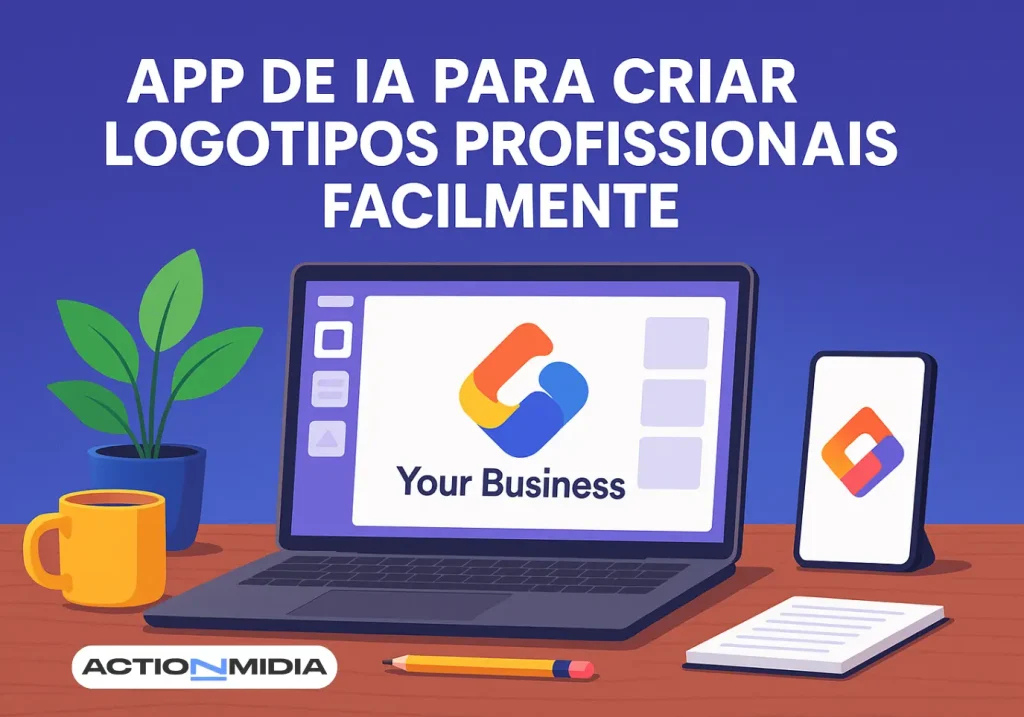 App de IA para criar logotipos profissionais facilmente - Action Midia