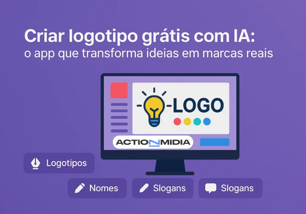 Criar logotipo grátis com IA: App que transforma ideias em marcas - Action Midia