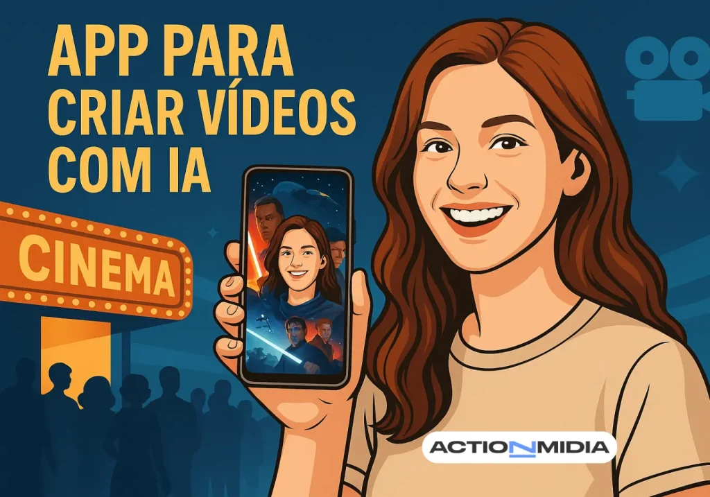 App para criar vídeos com IA: Você uma estrela de cinema - Action Midia