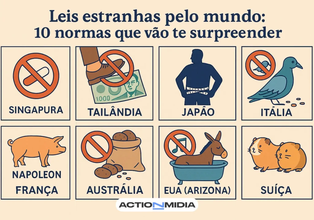 Leis estranhas pelo mundo: 10 normas que vão te surpreender - Action Midia