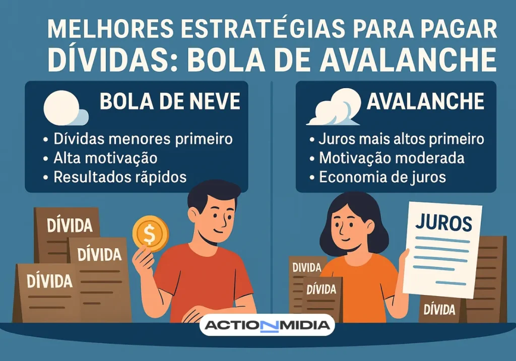 Melhor Estratégia para Pagar Dívidas: Bola de Neve ou Avalanche - Action Midia